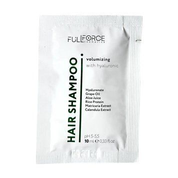 Full Force Шампунь об'єм Hair Shampoo Volumizing with hyaluronic 10 FF00071-4 фото