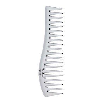 Janeke Wavy Comb Гребінець срібний хвиля для волосся CR805 фото