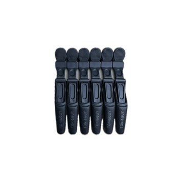 Toni&Guy набір зажимів для волосся чорний (6 шт в упаковці) T&G0004 фото