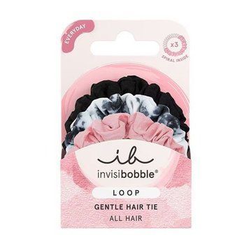Резинка-браслет для волосся invisibobble LOOP Be Gentle 3687 чорний/рожевий/білий INVBL015 фото